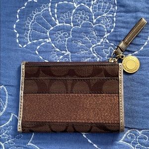 Coach Signature Coin Holder